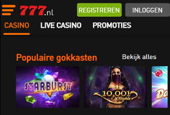 Casino777 Mobiele Slots Selectie